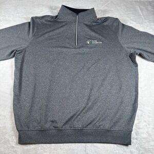 FootJoy Mens Sweatshirt Size Large Gray 1/4 Zip Pullover Sweater Golf Champion